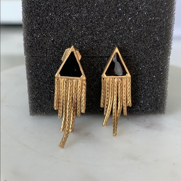Petite Madewell Gold Fringe Earrings - Picture 1 of 3